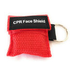 الإسعافات الأولية الإنقاذ حقيبة سلسلة مفاتيح قناع CPR مع CPR Face Shield