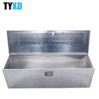 صندوق تخزين معدن الألمنيوم الفضي قابل للتخصيص خزانة سيارة / مقطورة