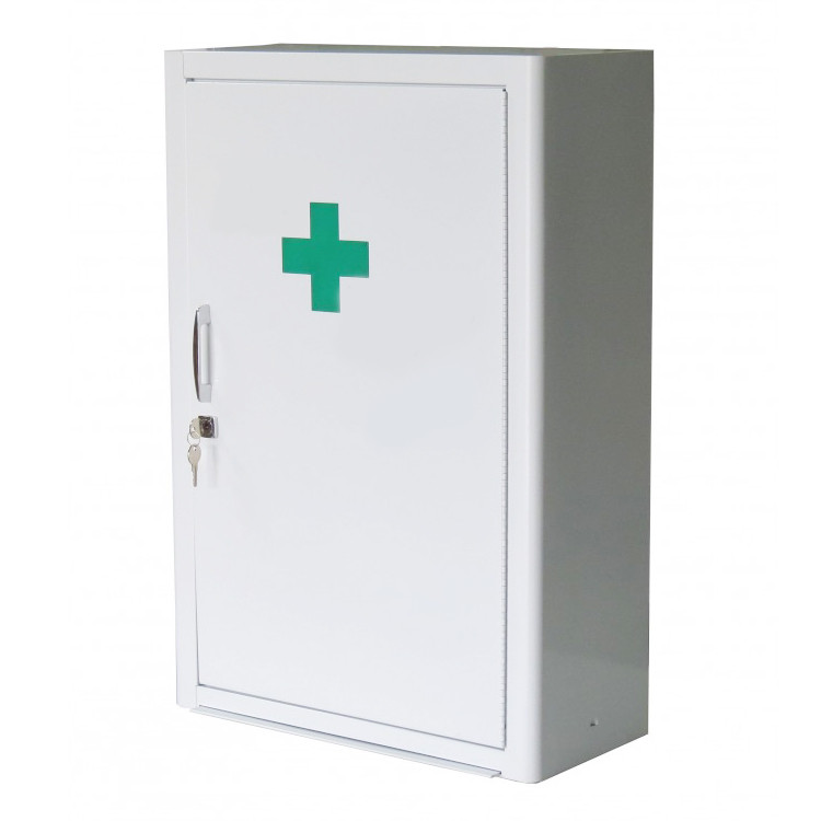 خزانة إسعافات أولية قابلة للإقفال ، خزانة كبيرة للإسعافات الأولية على الحائط